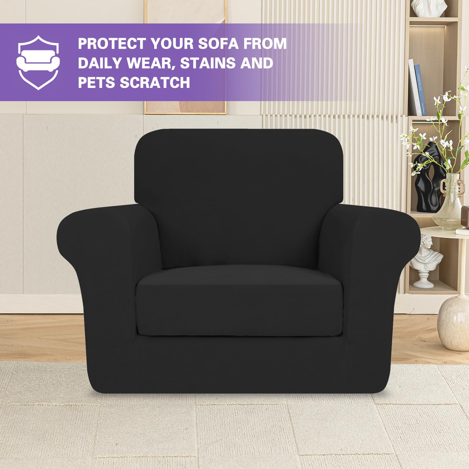 Amazon.com: ZNSAYOTX 2 Piece Stretch Chair Covers (31